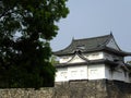 Sunny view of the moat of Osaka Castle Royalty Free Stock Photo