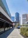 Sunny view of the modern building in Andares Shopping Mall