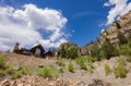 Sunny view of modern residence building around Ouray