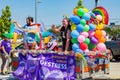 Sunny view of the Oklahoma City Pride Pridefest parade