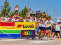 Sunny view of the Oklahoma City Pride Pridefest parade