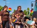 Sunny view of the Oklahoma City Pride Pridefest parade