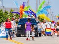 Sunny view of the Oklahoma City Pride Pridefest parade