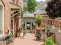 Sunny view of Ouray old street