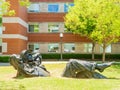 Sunny view of the Pastoral Dreamer Sculpture