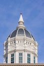 Sunny view of the roof of Dr. Richard H. Jesse Hall of University of Missouri Royalty Free Stock Photo