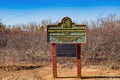 Sunny view of the sign of Margaret Annis Boys Centennial Arboretum Royalty Free Stock Photo