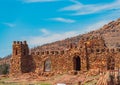 Sunny view of the stage building in Wichita Mountains National Wildlife Refuge