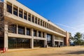 Sunny view of the Thomas Jefferson Library of University of Missouri St. Louis