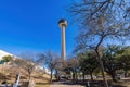 Sunny view of the Tower of the Americas