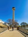 Sunny view of the Tower of the Americas Royalty Free Stock Photo