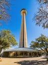 Sunny view of the Tower of the Americas Royalty Free Stock Photo