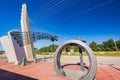 Sunny view of the Tulsa Route 66 Sign