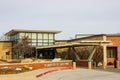 Sunny view of the visitor center of Roman Nose State Park