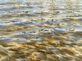 Sunny Water Waves And Reflections Of The Lake Watercolor Background