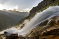 Sunny waterfall Royalty Free Stock Photo