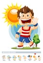 Sunny. Weather Icon Royalty Free Stock Photo