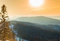 A sunny winter day . Royalty Free Stock Photo
