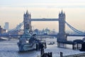 Sunny winter day in London Royalty Free Stock Photo