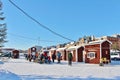 A sunny winter day in Southern harbour in LuleÃÂ¥