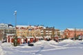 A sunny winter day in Southern harbour in LuleÃÂ¥