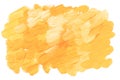 Sunny yellow acrylic paint brush stroke