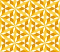 Sunny yellow floral geometric seamless pattern. Royalty Free Stock Photo