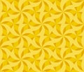 Sunny yellow floral geometric seamless pattern. Royalty Free Stock Photo