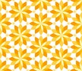 Sunny yellow floral geometric seamless pattern. Royalty Free Stock Photo