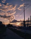 Sunrays, beautiful sunrays, wonderful sunset sky, gold and pink sky, pink sunset, road