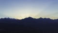 Sunrise above the Aosta Valley Royalty Free Stock Photo