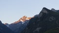 Sunrise above the Aosta Valley Royalty Free Stock Photo