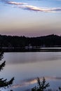 Sunrise above beautiful Lake Arrowhead, California Royalty Free Stock Photo