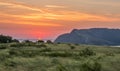 Sunrise above Molodetskiy Kurgan as Seen from Lepyoshka Mount