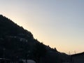 Sunrise across the hills at Nainital