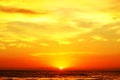 Sunrise Across the Ocean Royalty Free Stock Photo