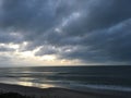 Sunrise over the Atlantic Ocean off North Carolina Royalty Free Stock Photo