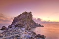 The sunrise at Agios Ioannis Kastri of Skopelos, Greece