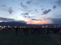 Sunrise at the Albuquerque Balloon Fiesta Royalty Free Stock Photo