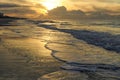 Sunrise Along The Beach Of Emerald Isle In North Carolina Royalty Free Stock Photo
