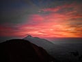 A Sunrise in Andong Mount Royalty Free Stock Photo