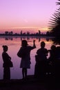 Sunrise- Angkor Wat, Cambodia Royalty Free Stock Photo