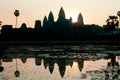 Sunrise at Angkor Wat, Cambodia Royalty Free Stock Photo