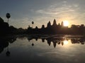 Sunrise Angkor Wat Cambodia Royalty Free Stock Photo