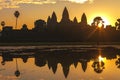 Sunrise at Angkor Wat Temple. Twillings time. Cambodia