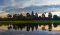 Sunrise at Angkor Wat Temple. Twillings time.