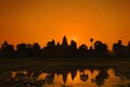 Sunrise at Angkor Wat World Heritage, Siem Reap, Cambodia Royalty Free Stock Photo