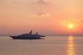 Sunrise in Antibes, France, Europe Royalty Free Stock Photo