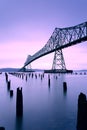 Sunrise at Astoria Megler Bridge, USA Royalty Free Stock Photo