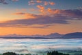 Sunrise on Auerberg mountain, Bavaria, Germany